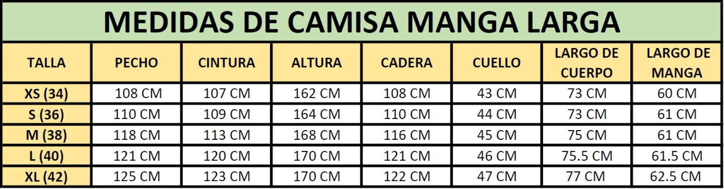 Camisa Manga Larga Modelo Pescador Para Caballero. Confeccionado en Oxford Premium.