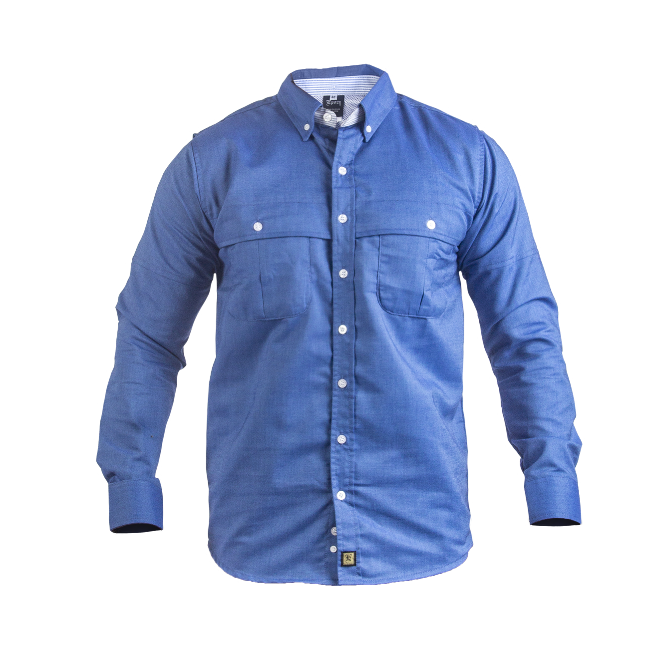 Camisa Manga Larga Modelo Pescador Para Caballero. Confeccionado en Oxford Premium.