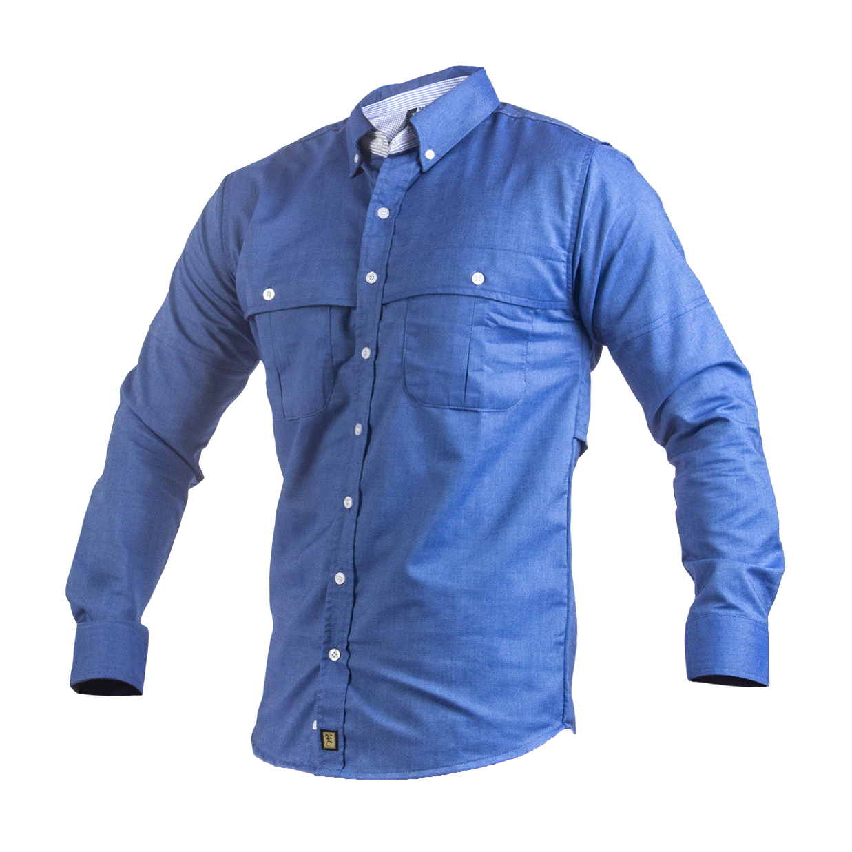 Camisa Manga Larga Modelo Pescador Para Caballero. Confeccionado en Oxford Premium.