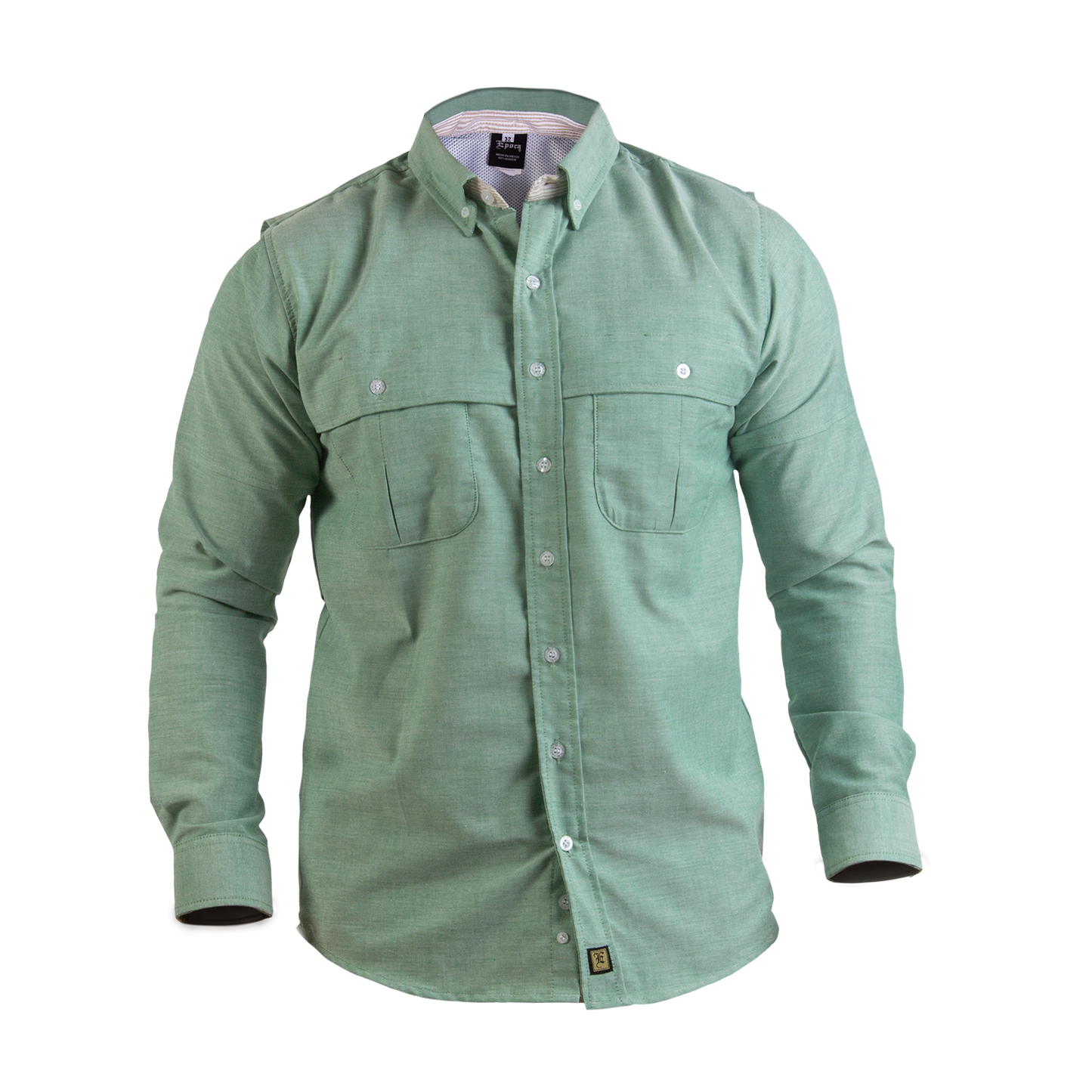 Camisa Manga Larga Modelo Pescador Para Caballero. Confeccionado en Oxford Premium.
