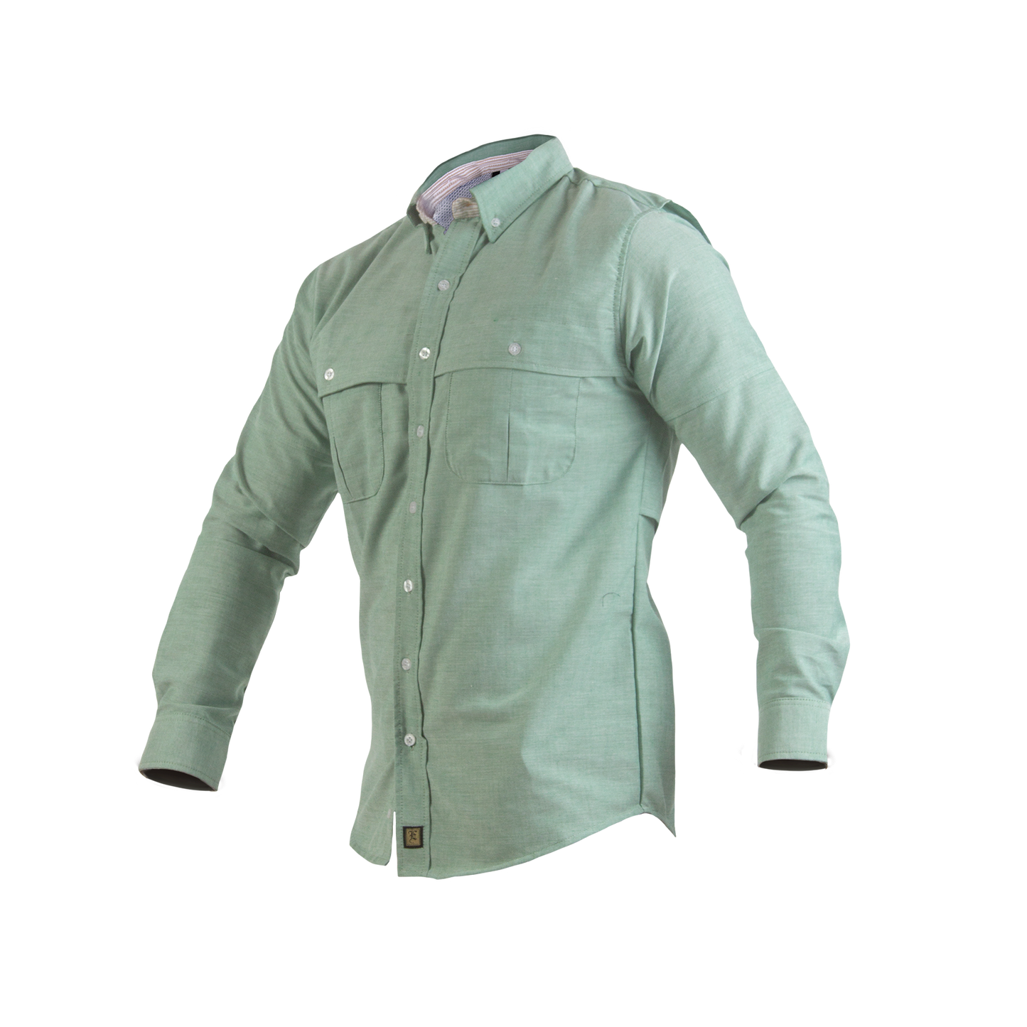 Camisa Manga Larga Modelo Pescador Para Caballero. Confeccionado en Oxford Premium.