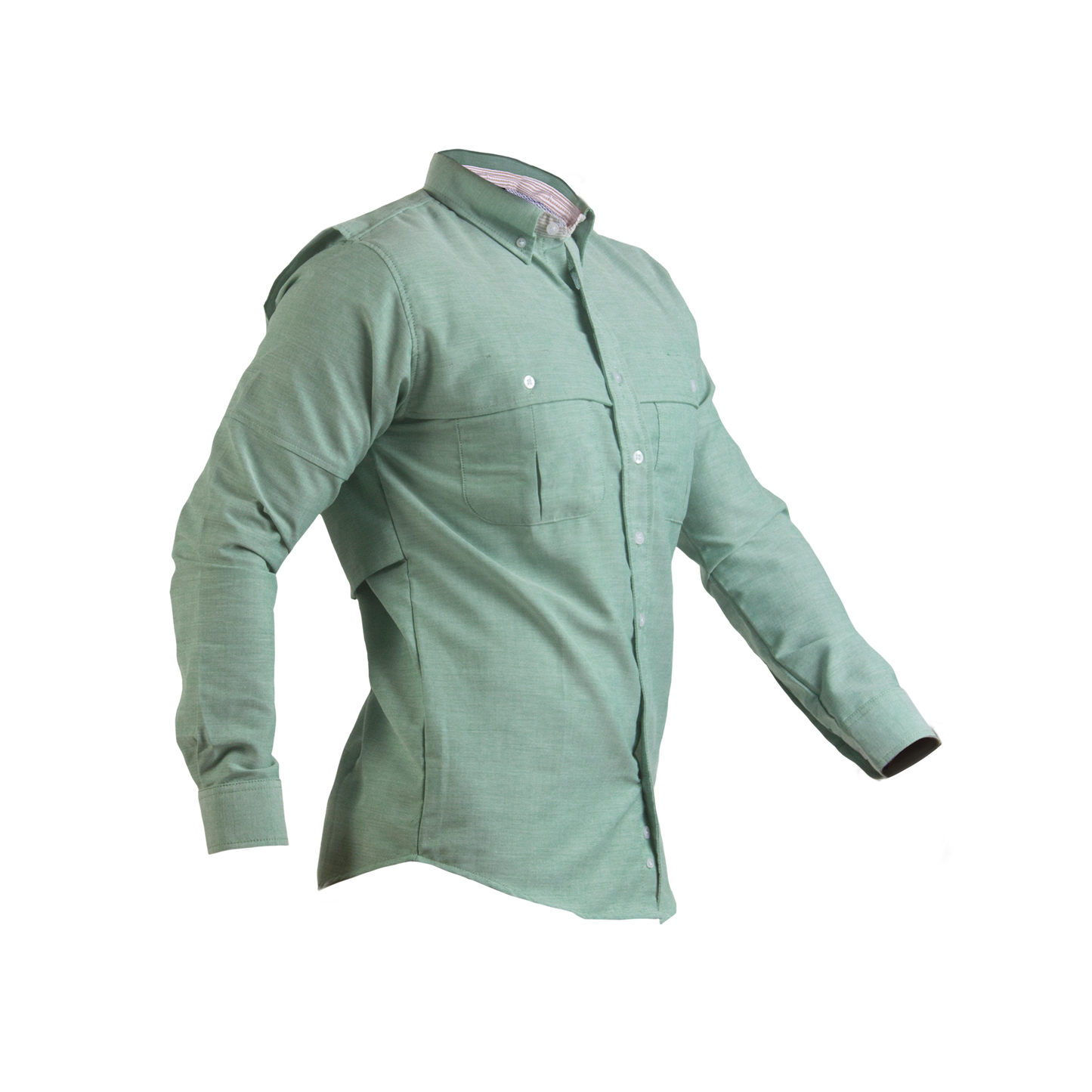 Camisa Manga Larga Modelo Pescador Para Caballero. Confeccionado en Oxford Premium.