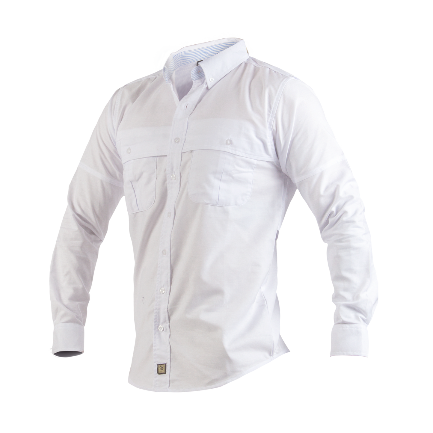 Camisa Manga Larga Modelo Pescador Para Caballero. Confeccionado en Oxford Premium.