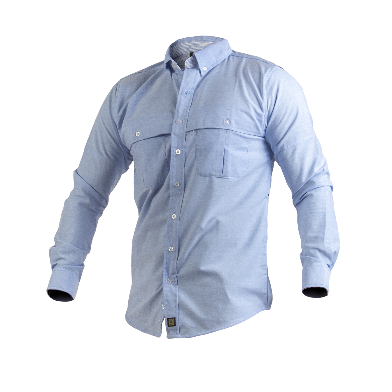 Camisa Manga Larga Modelo Pescador Para Caballero. Confeccionado en Oxford Premium.