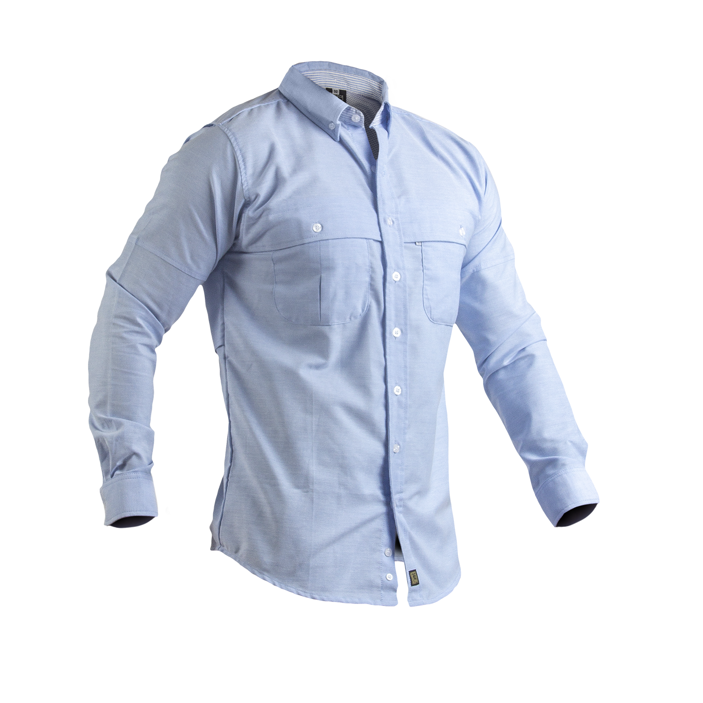 Camisa Manga Larga Modelo Pescador Para Caballero. Confeccionado en Oxford Premium.