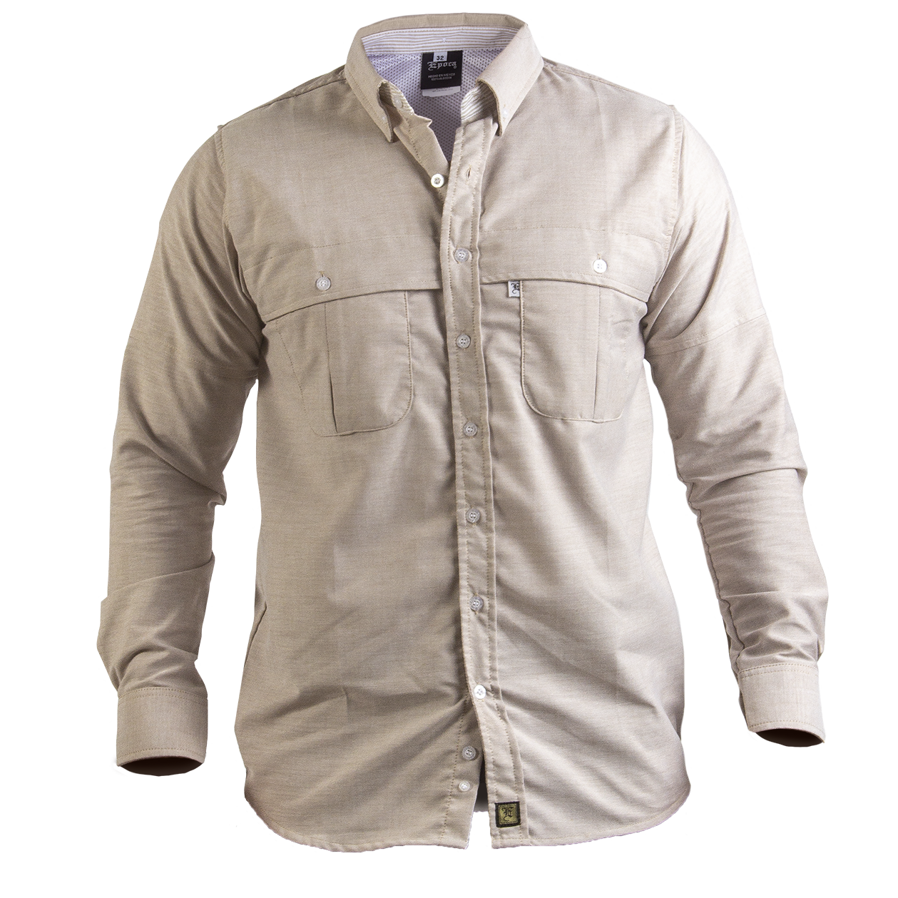 Camisa Manga Larga Modelo Pescador Para Caballero. Confeccionado en Oxford Premium.