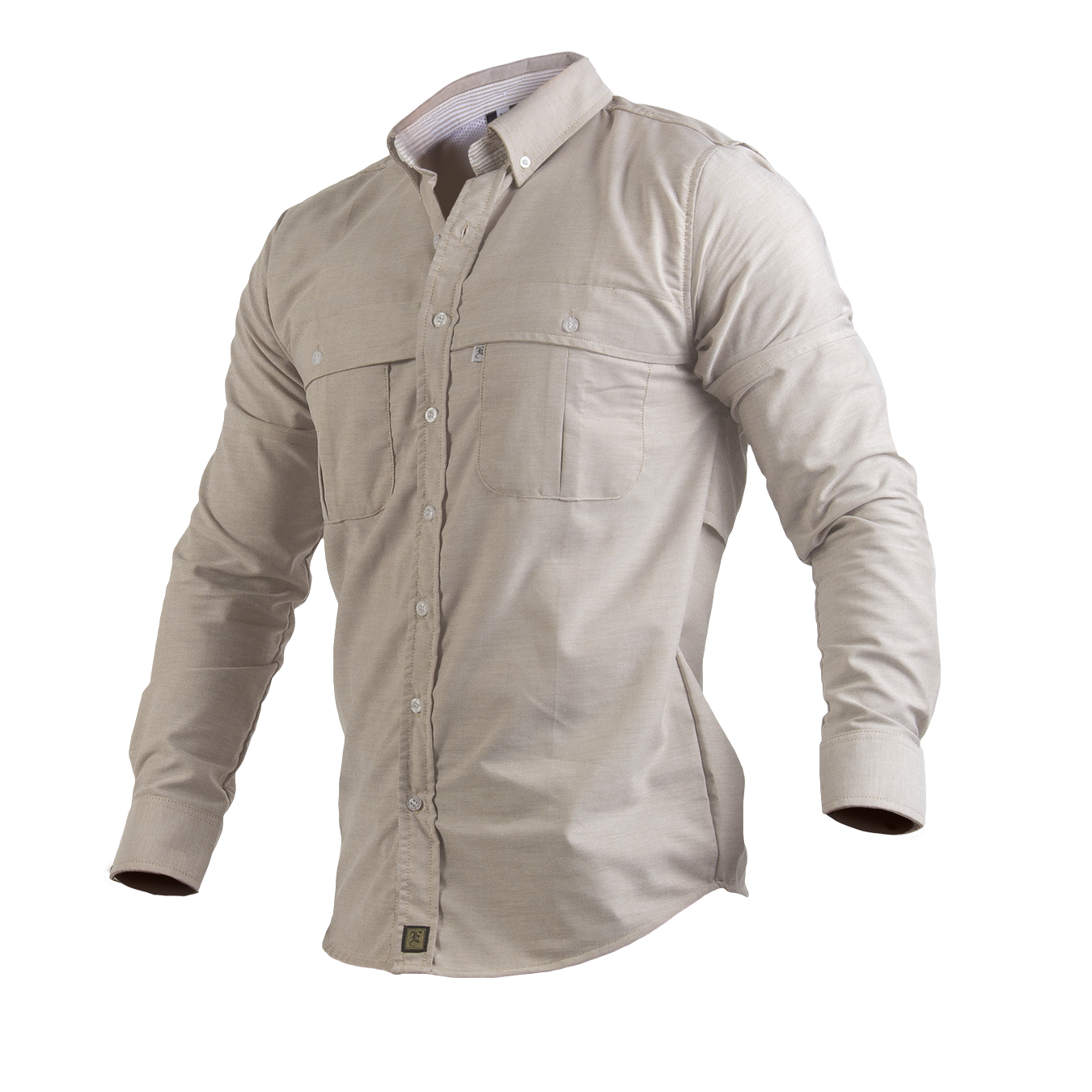Camisa Manga Larga Modelo Pescador Para Caballero. Confeccionado en Oxford Premium.