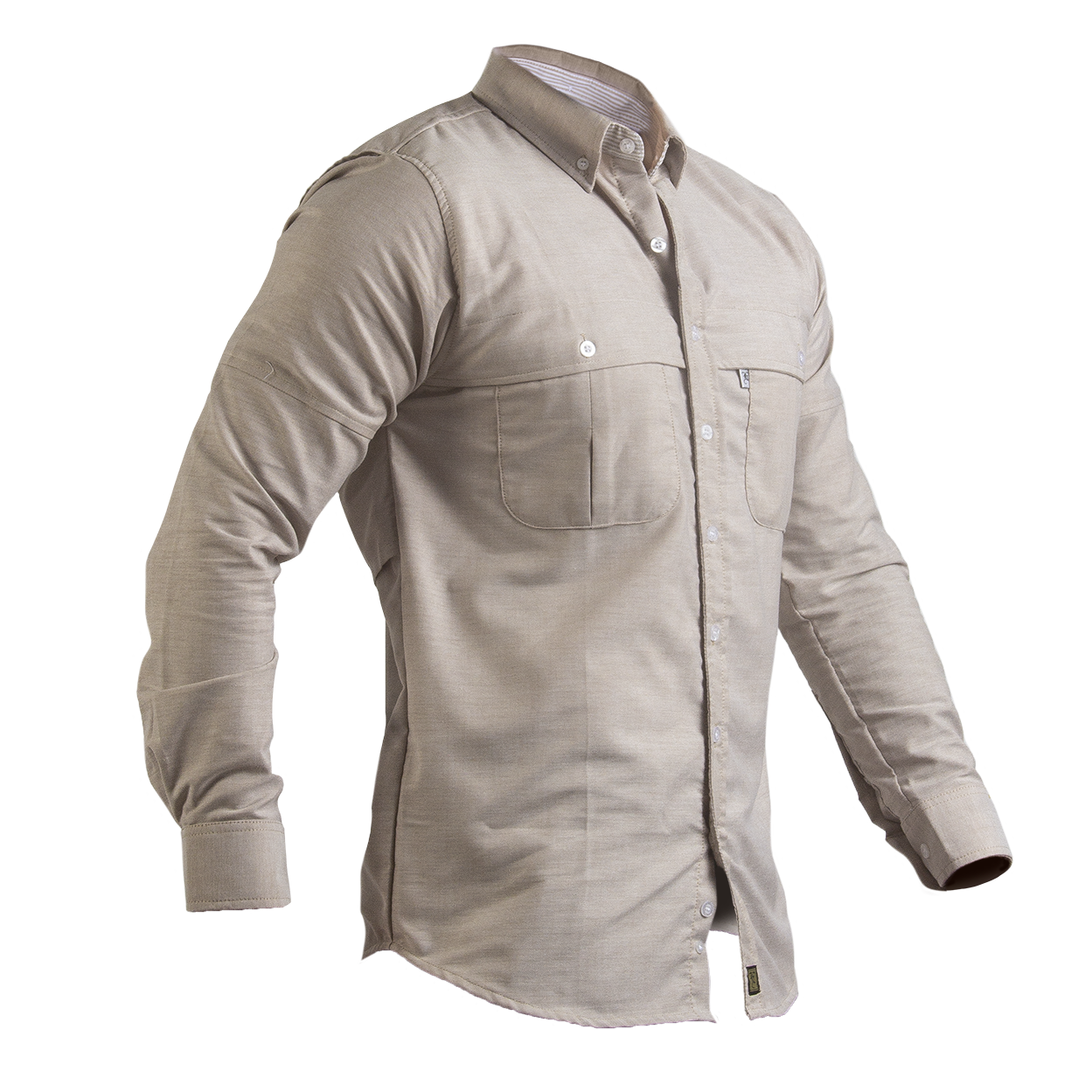 Camisa Manga Larga Modelo Pescador Para Caballero. Confeccionado en Oxford Premium.