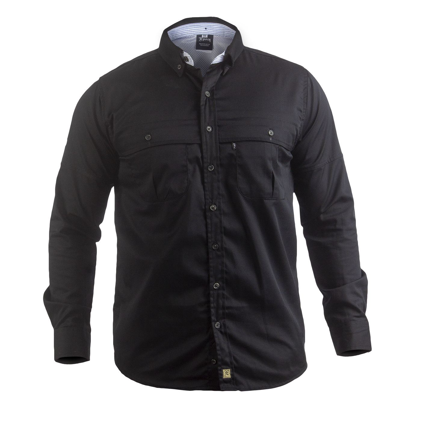 Camisa Manga Larga Modelo Pescador Para Caballero. Confeccionado en Oxford Premium.