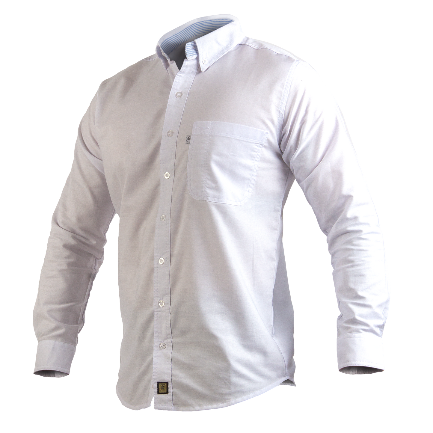 Camisa Manga Larga Modelo Clásico Para Caballero. Confeccionado en Oxford Premium.